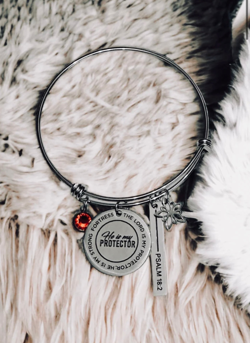 He is my protector charm bracelet