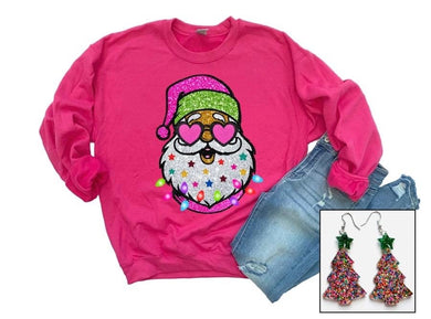 Pre-order Pink Santa sweatshirt