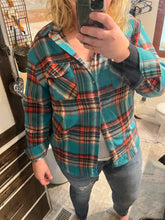 Load image into Gallery viewer, Green Plaid Flannel