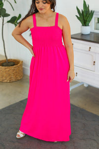 Pink maxi dress