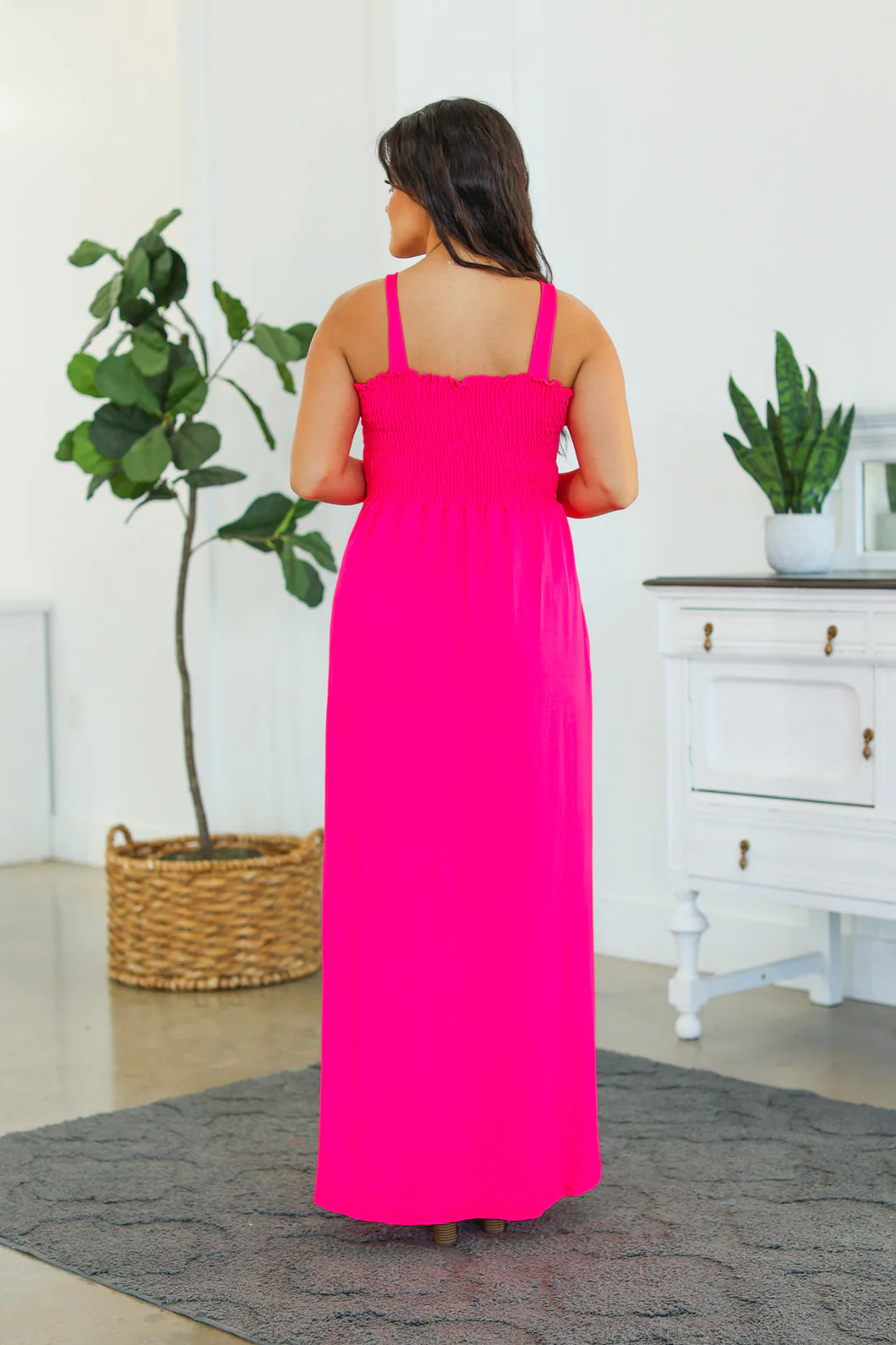 Pink maxi dress