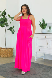 Pink maxi dress