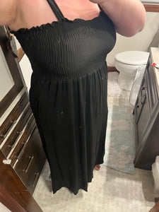 Black maxi dress