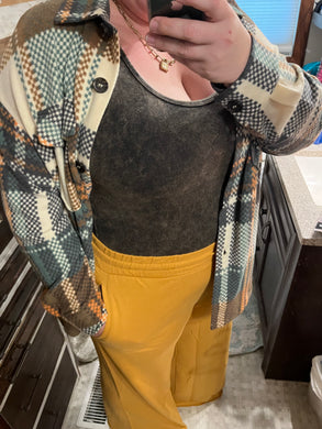 Golden Mustard French Terry Pants