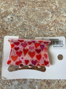 2” heart clips