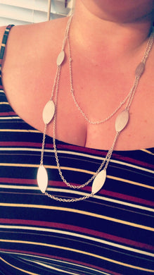 Triple Layer Silver Necklace