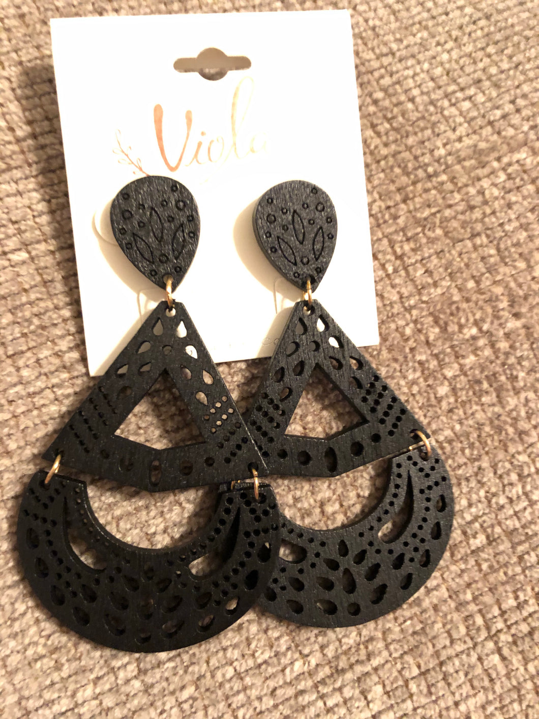 Earrings- Black