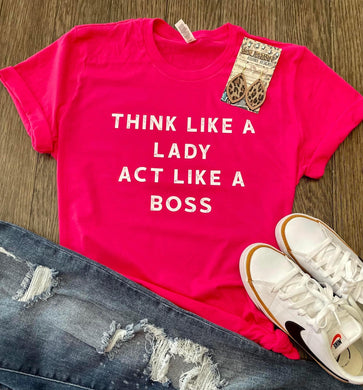 Pre-order Think Like a Lady Tee