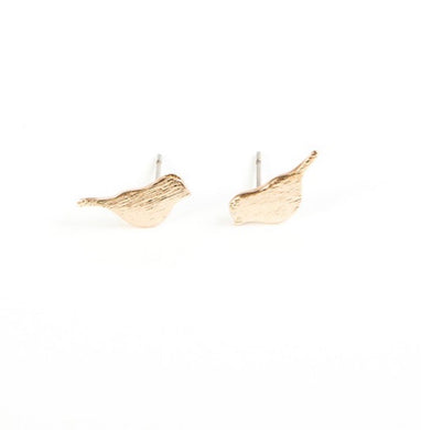Gold bird earrings