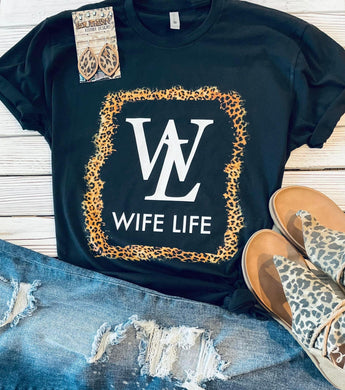 Pre-order wife life black Tee