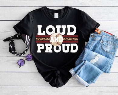 Pre-order loud and proud baseball Tee