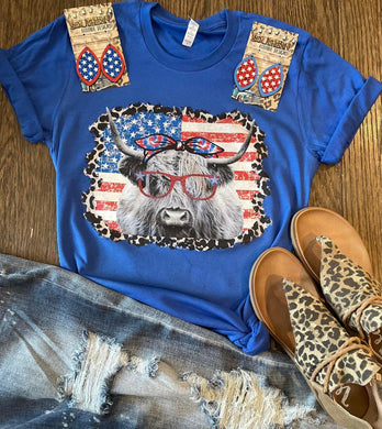 Pre-order Patriotic Cow Tee