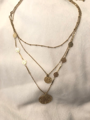 Gold Triple Stack Necklace