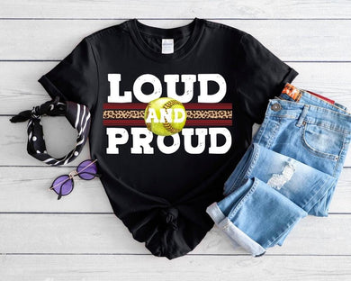 Pre-order loud and proud softball Tee