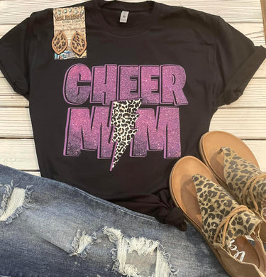 Pre-order Cheer Mom Black Tee