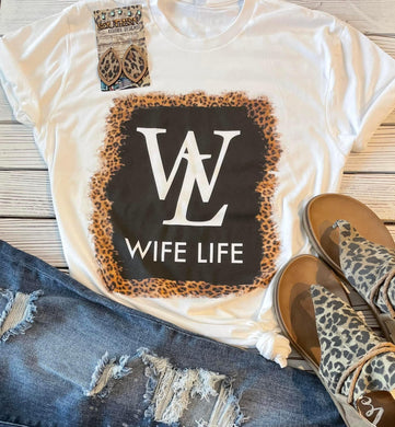 Pre-order wife life white Tee