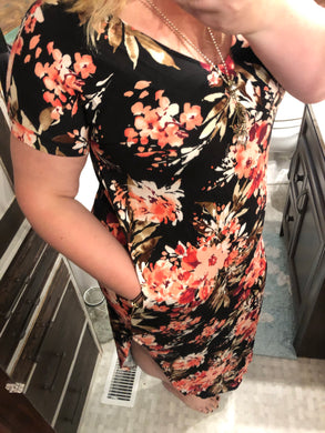 Black Floral Dress