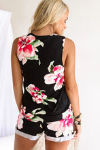 Load image into Gallery viewer, Black Floral Set