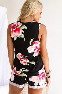 Black Floral Set