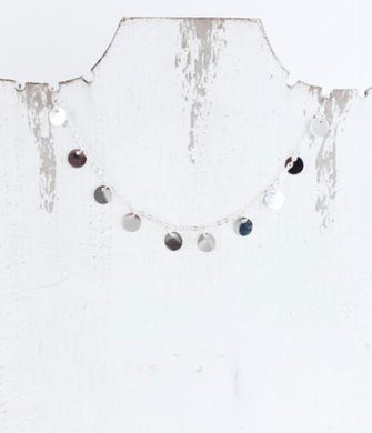 Silver coin necklace