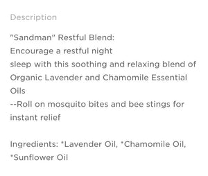 Bee-Och Roller Essential Oil blends