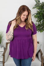 Load image into Gallery viewer, Purple Ruffle Top