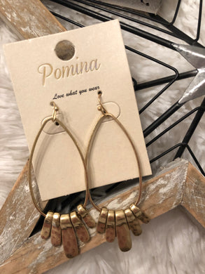 Gold Teardrop Earrings